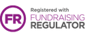 Fundraising Regulator badge which reads 'Registered with Fundraising Regulator'