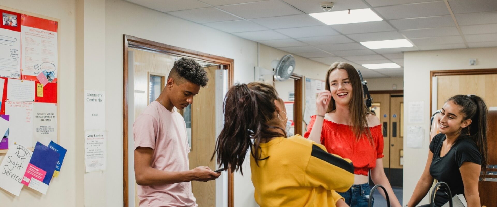 Young people having fun together.